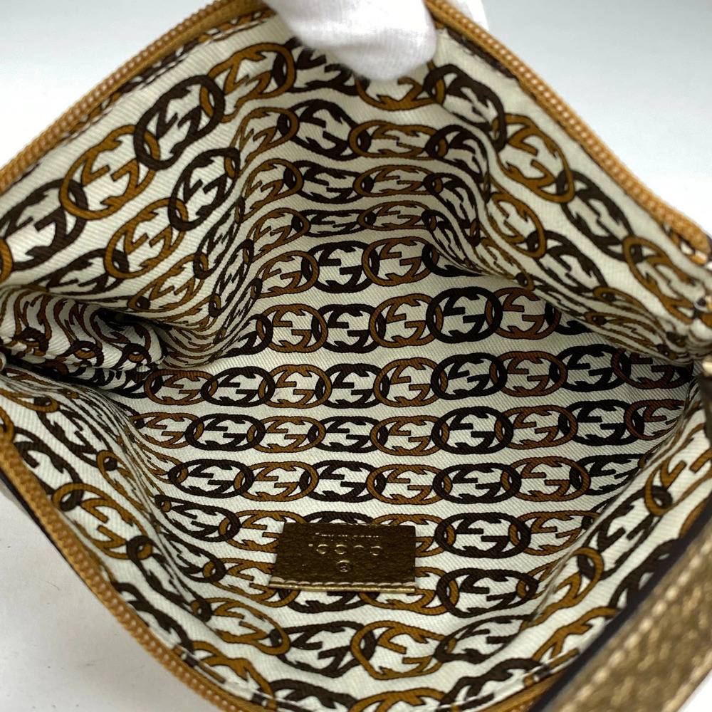 Gucci GG handbag Clutch Abbey canvas beige gold - Picture 6 of 6